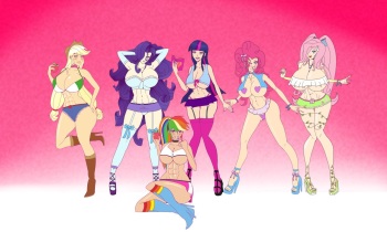 Bimbo Canterlot High - by Annon + Stories cover