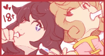 Shiki+Haruka Commission cover