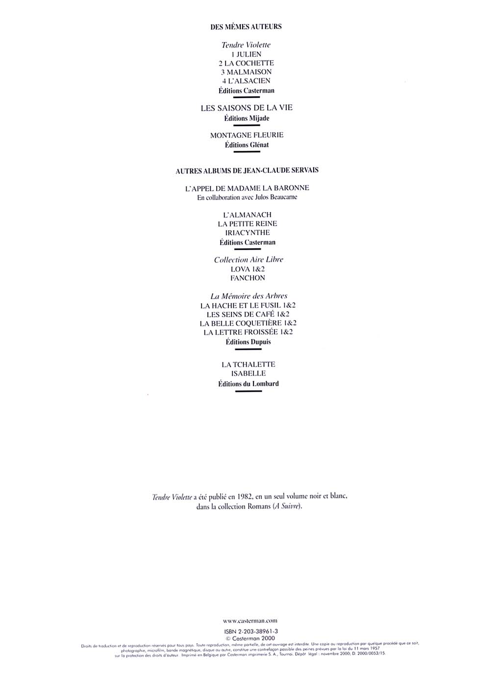Tendre Violette - T01 - Julien page 3 full