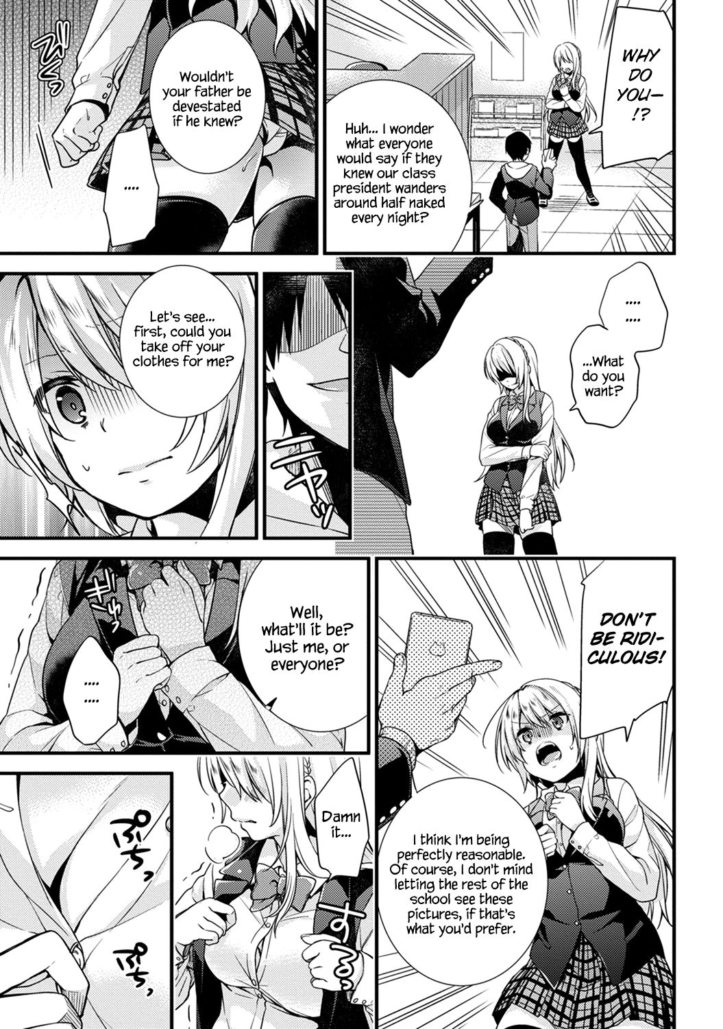 Gakuen no Ojou-sama ga Roshutsukyou no Dohentai datta Hanashi | The Academy Princess is Actually a Perverted Exhibitionist Ch. 1 page 8 full