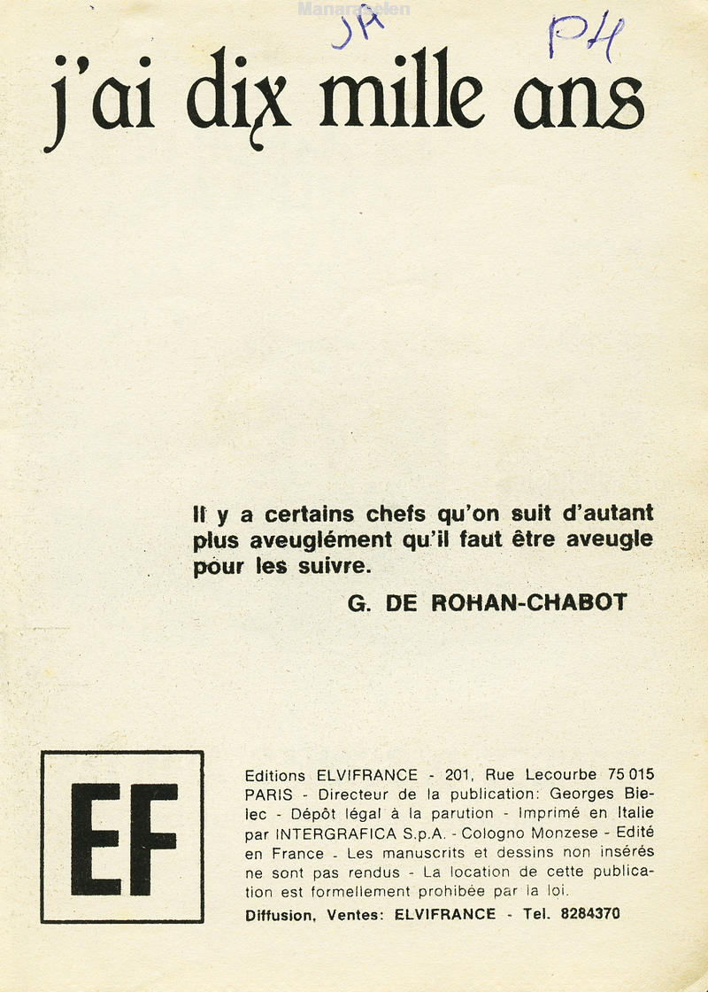 Elvifrance - Hors série verte - 015 - J'ai dix mille ans page 3 full