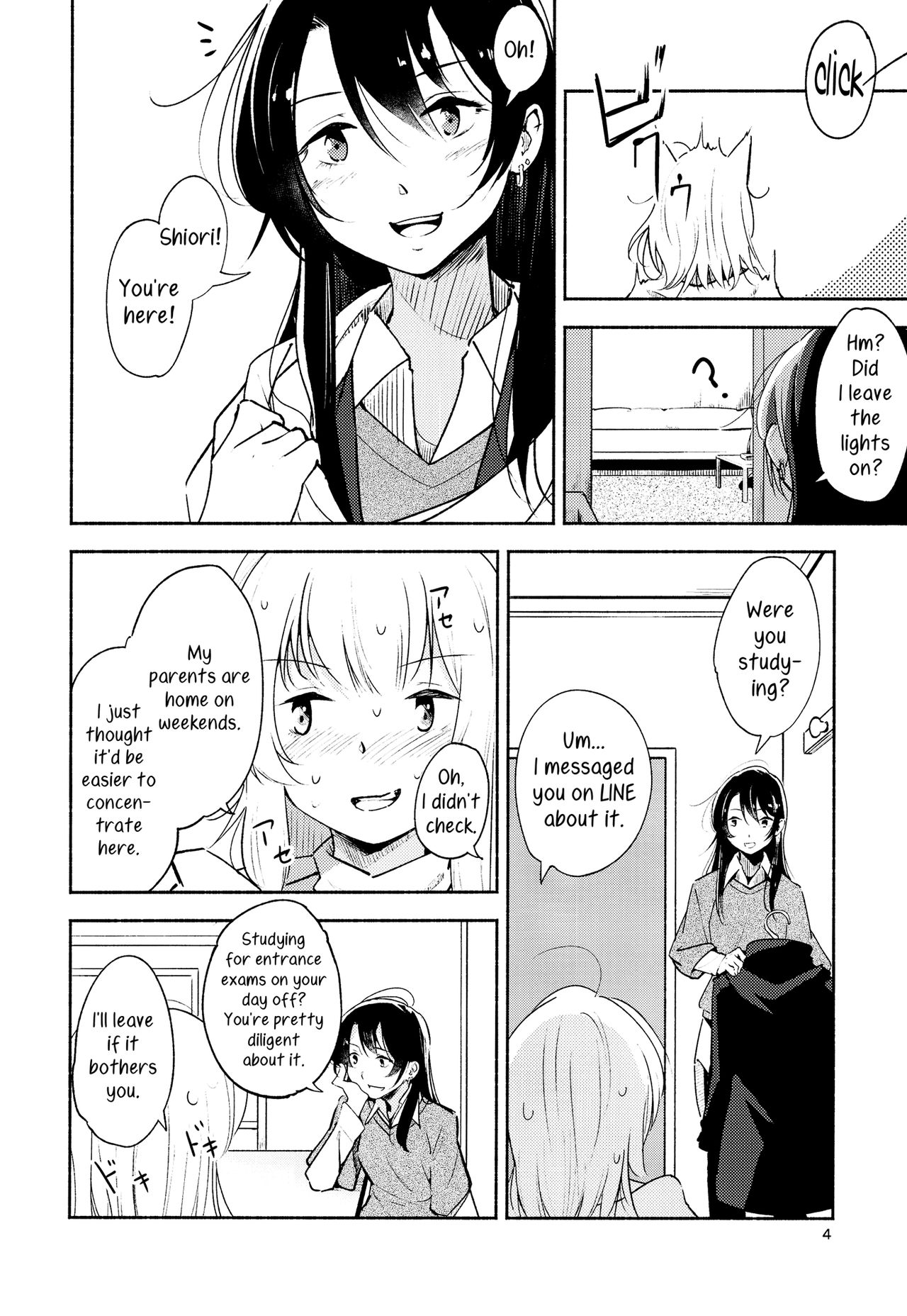 Shiori no Inai Heya -Invitation- | A Room Without Shiori  Invitation  =TV &amp; Yuri-ism= page 4 full