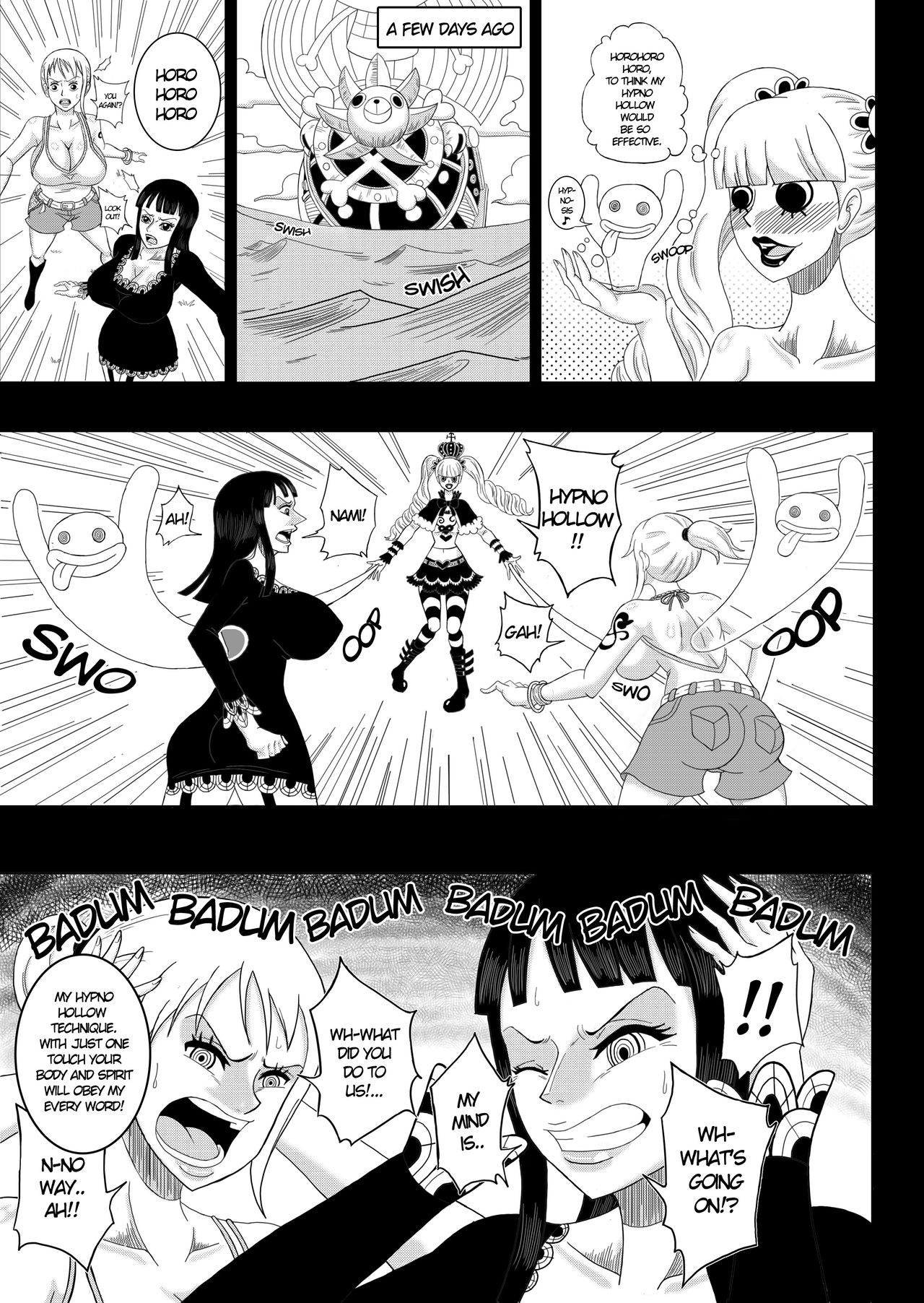 Nami &amp; Robin: Pirate Hypnosis page 6 full