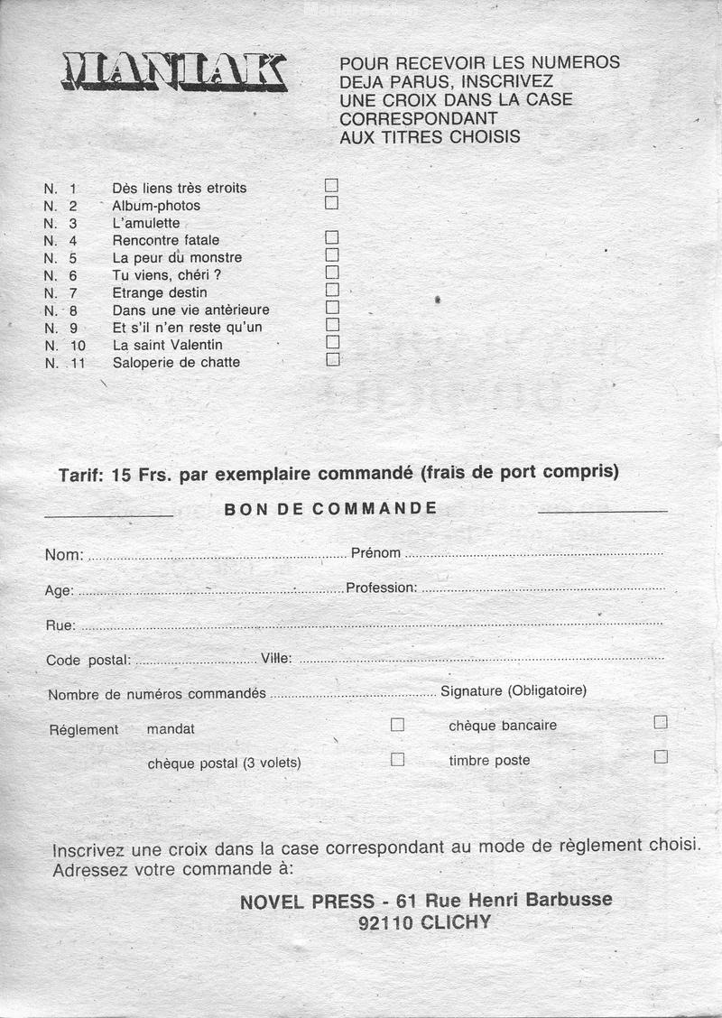 Novel Press - Maniak - 012 - Maniaque à domicile page 4 full