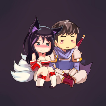 Ahri x Garen cover