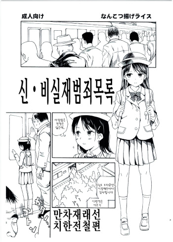 Shin Hijitsuzai Hanzai Mokuroku Mansai Zairaisen Chikan Densha Hen | 신・비실재범죄목록 만차재래선 치한전철편 cover