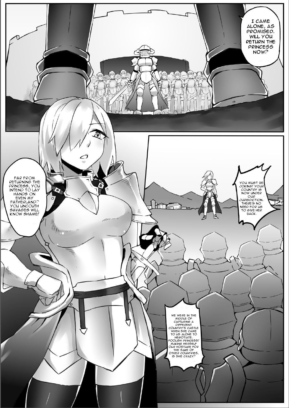 Kyodai Onna Kishi, Teikoku ni Mairu | A Giant Female Knight Goes to the Empire page 2 full