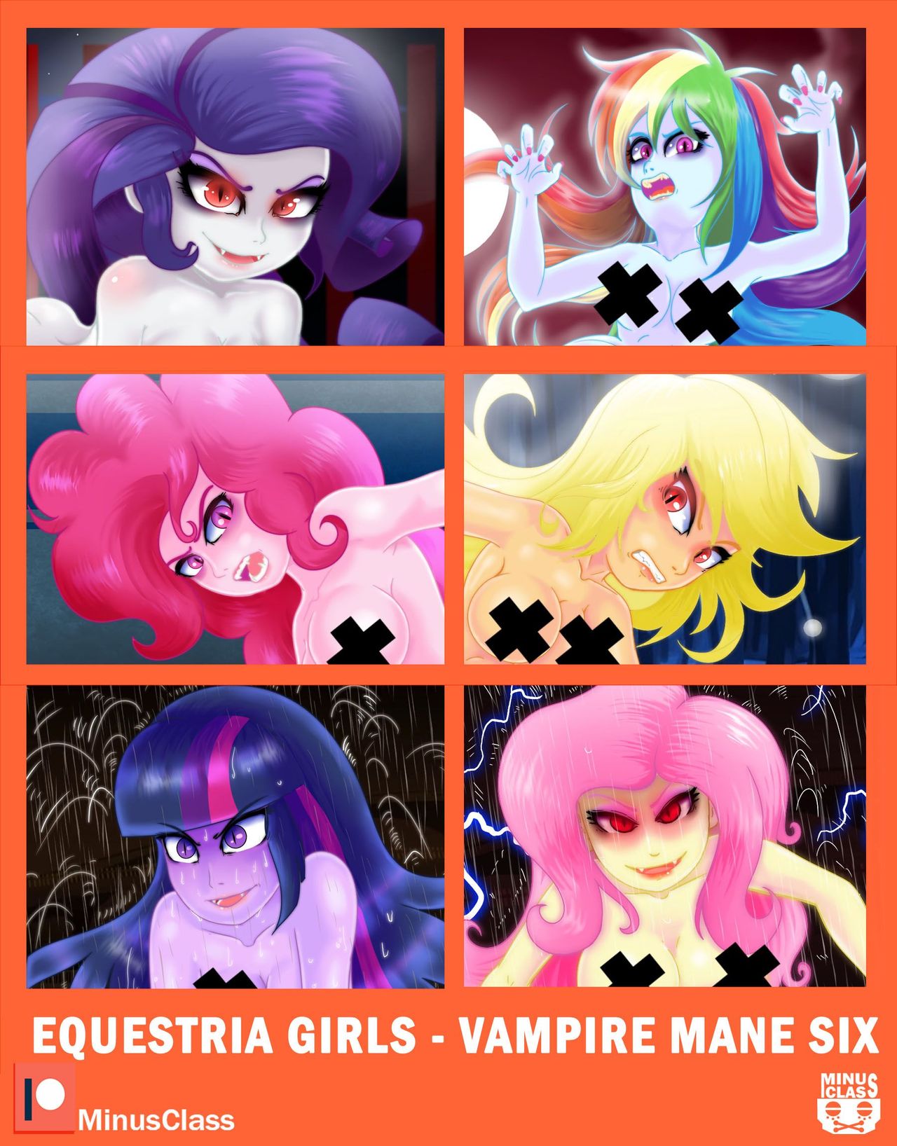 Equestria Girls - Vampire Mane Six page 1 full