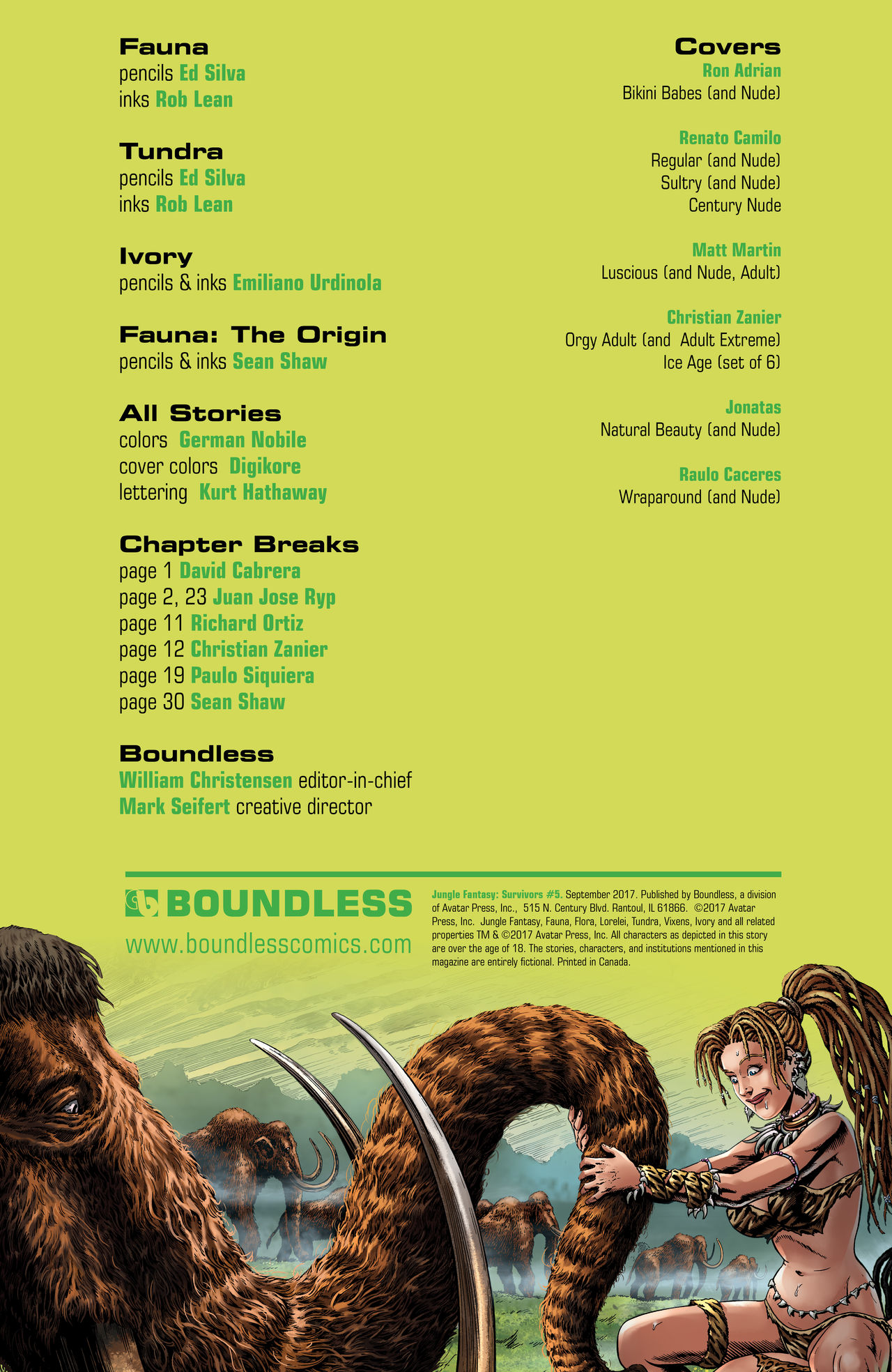 Jungle Fantasy - Survivors #5 page 2 full