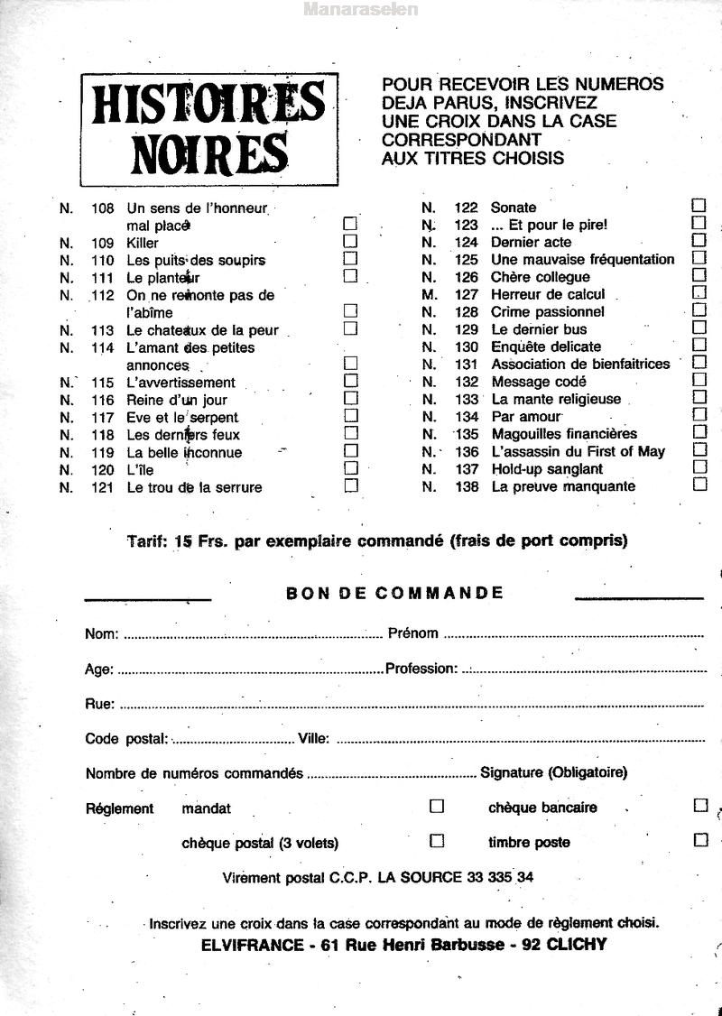 Elvifrance - Histoires noires - 139 - Du signe du taureau page 4 full