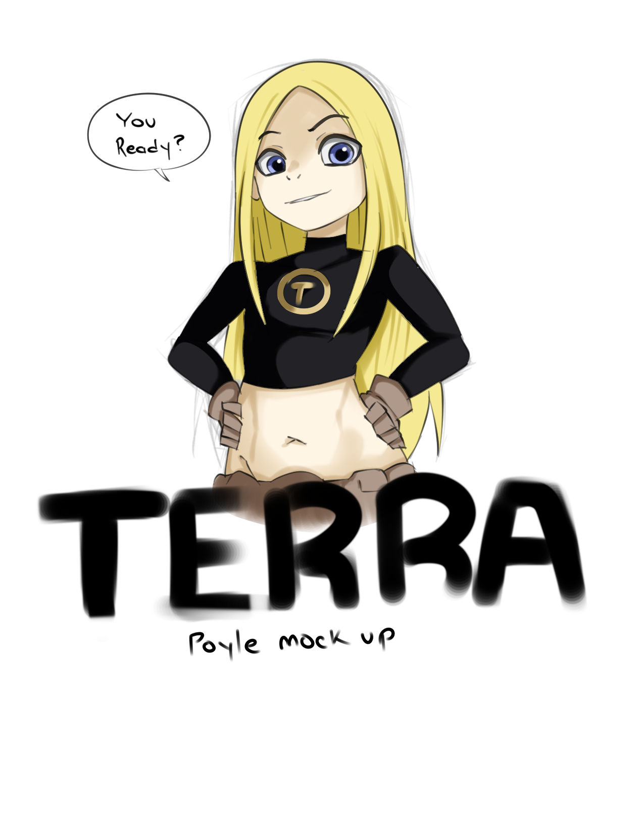 Teen Titans Polyle mock up shit page 1 full