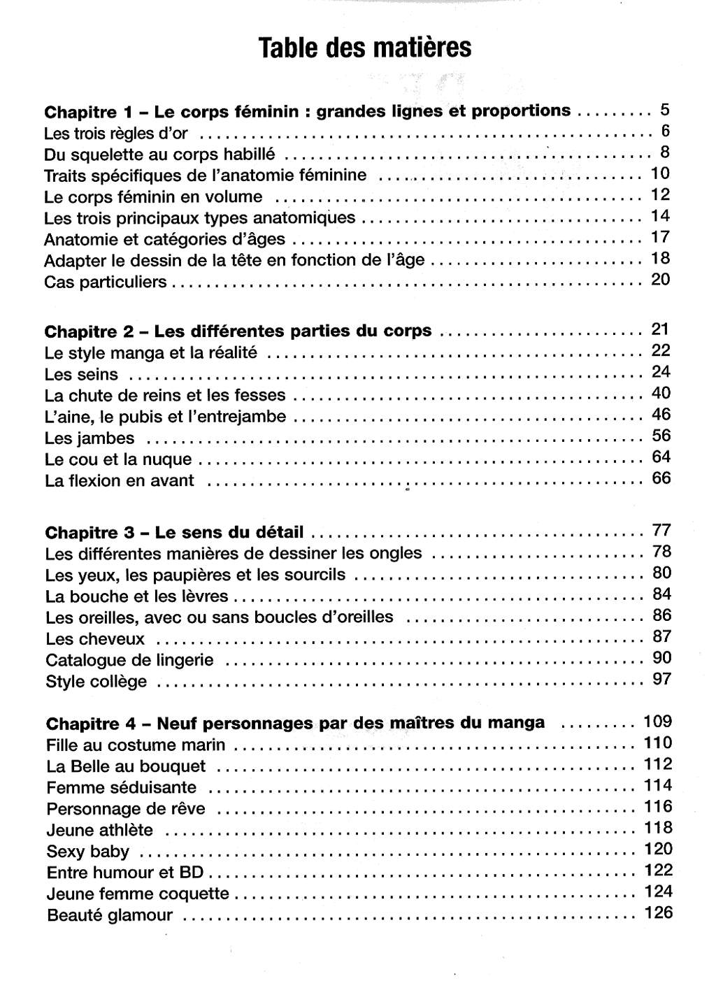 Le dessin du Manga 04 - Personnages feminin, Attitudes, Expressions page 5 full