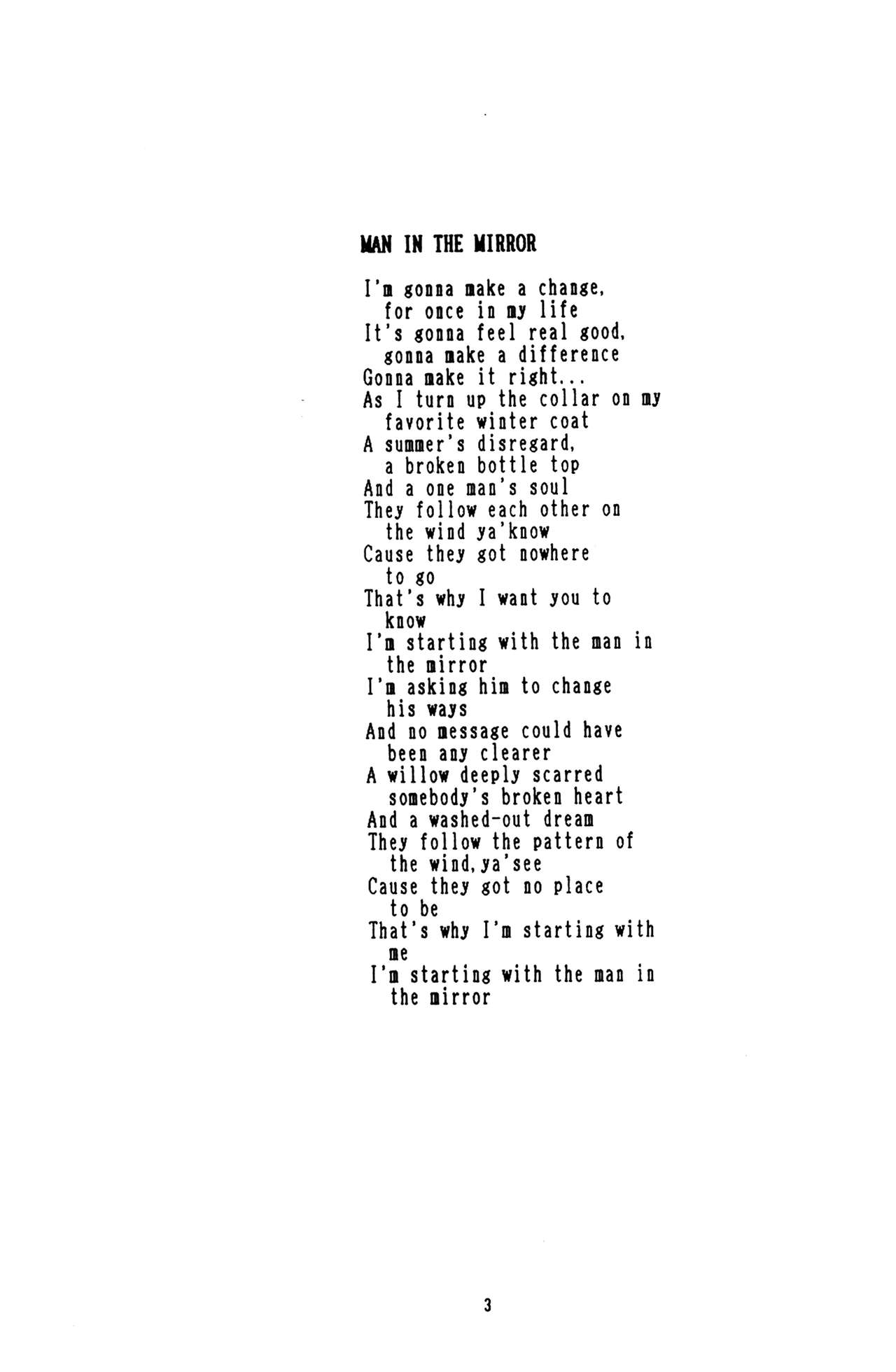 Man in the Mirror page 2 full