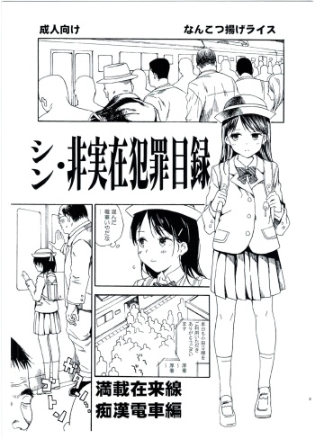 Shin Hijitsuzai Hanzai Mokuroku Mansai Zairaisen Chikan Densha Hen cover
