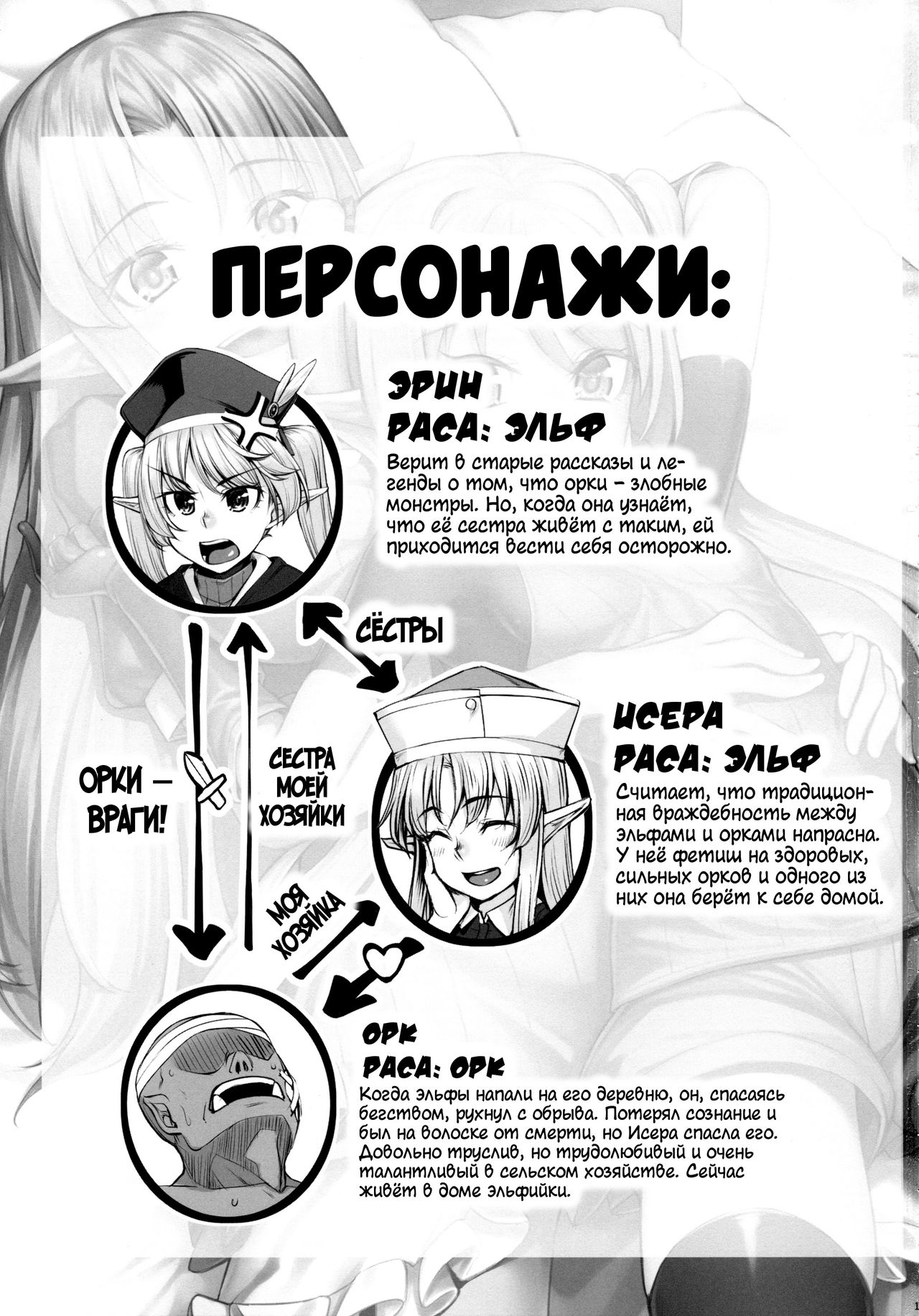Elf Shimai to Orc-san | Сёстры-эльфийки и орчуня page 2 full