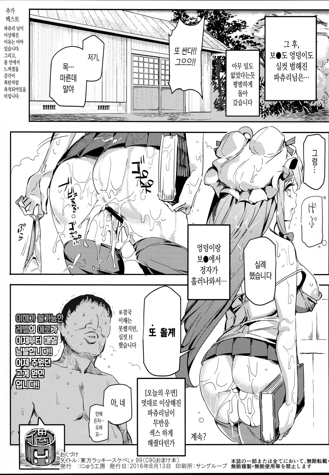 Touhou Lucky Sukebe Lv99 | 동방 럭키 스케베 page 8 full