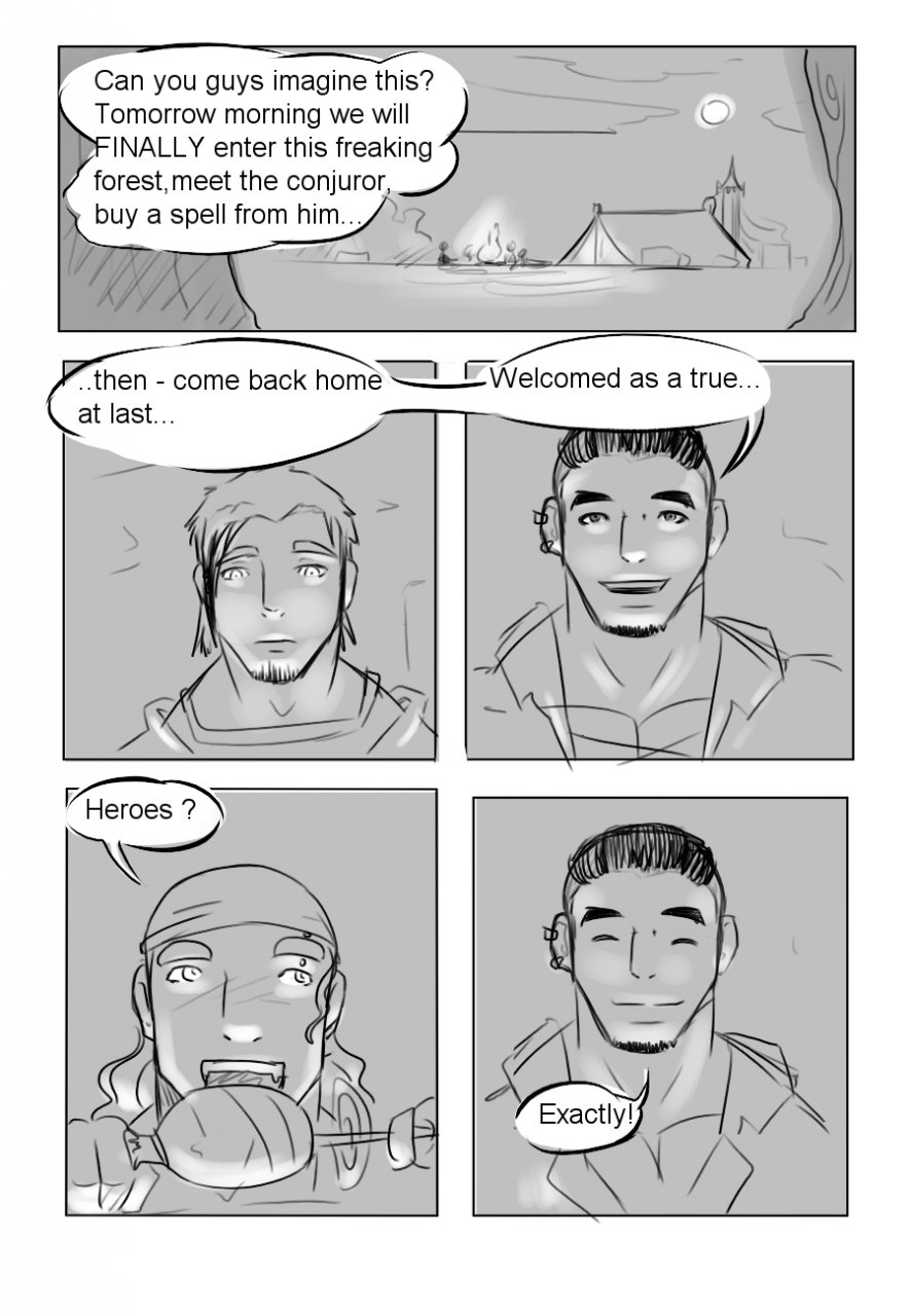 Fantasy Comic page 1 full