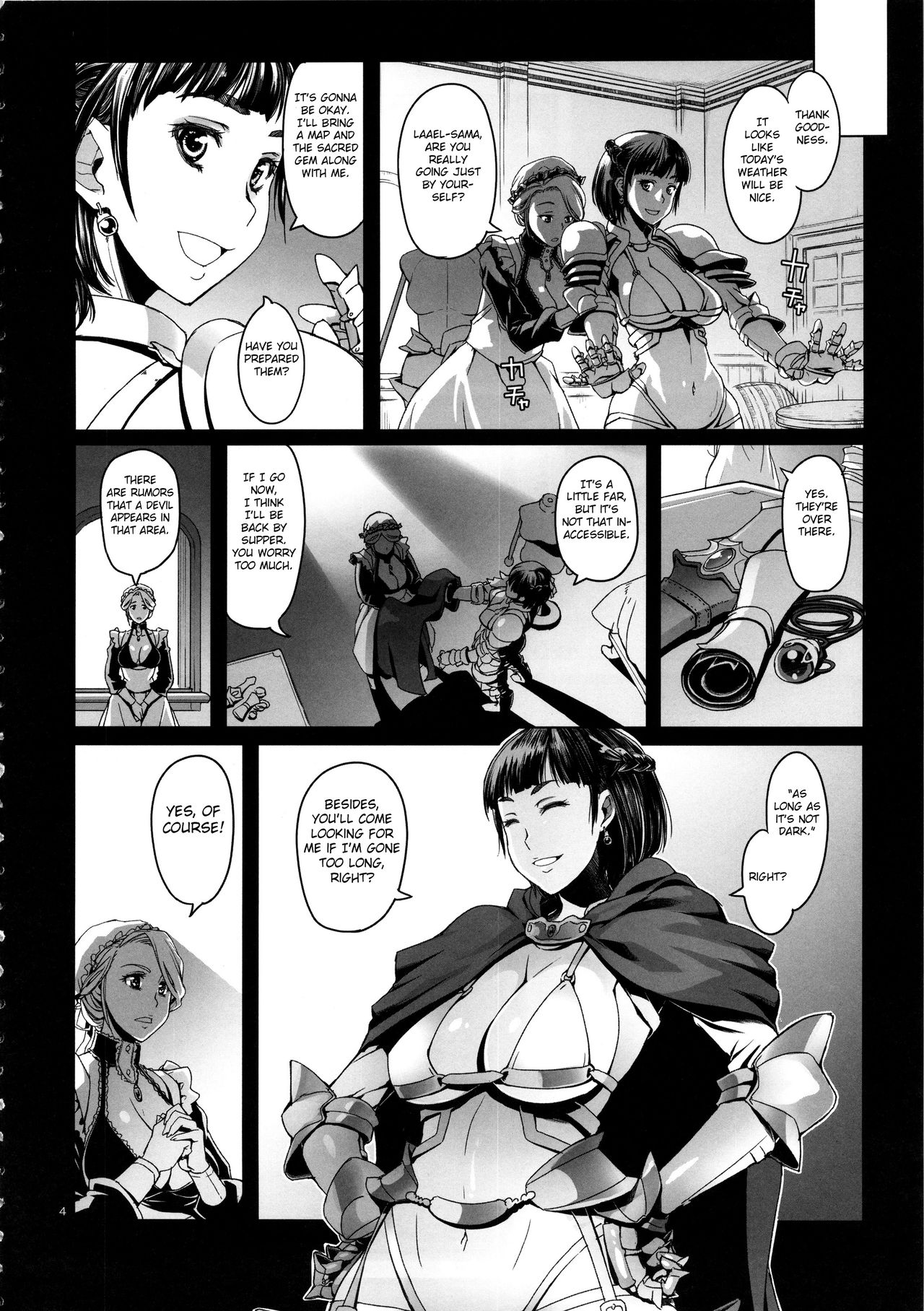 Onnakishi Rael to Suzuiro no Mori no Kiba page 4 full