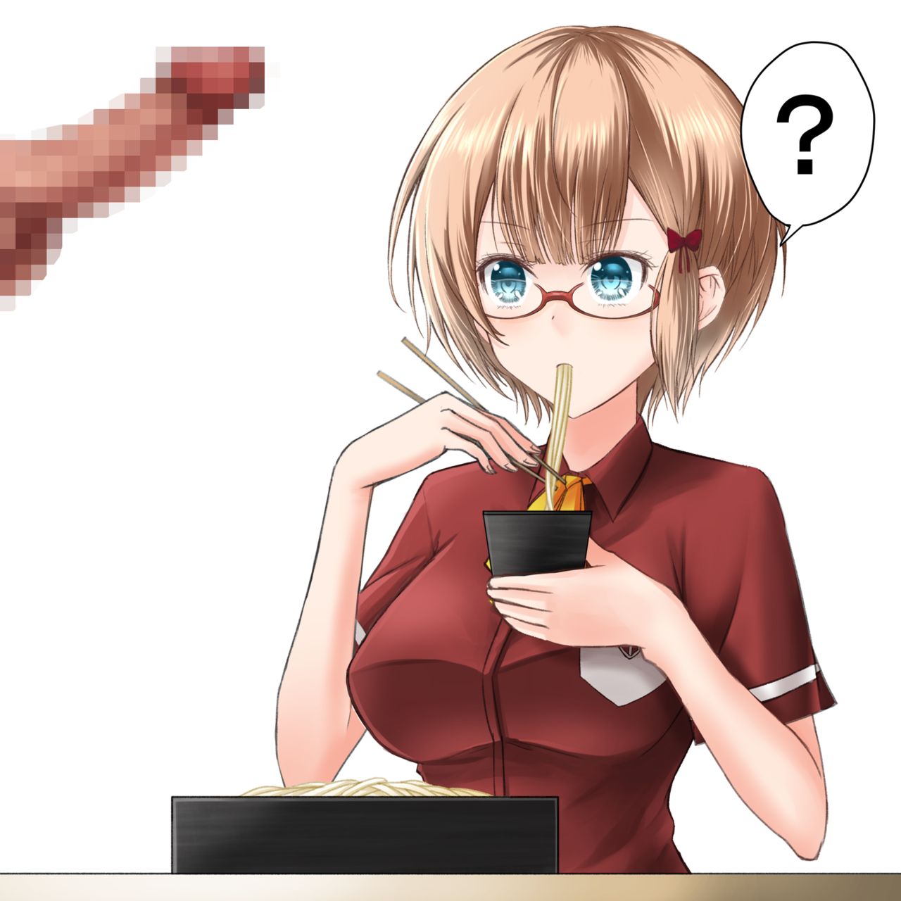 うどんを食べる理珠 page 3 full