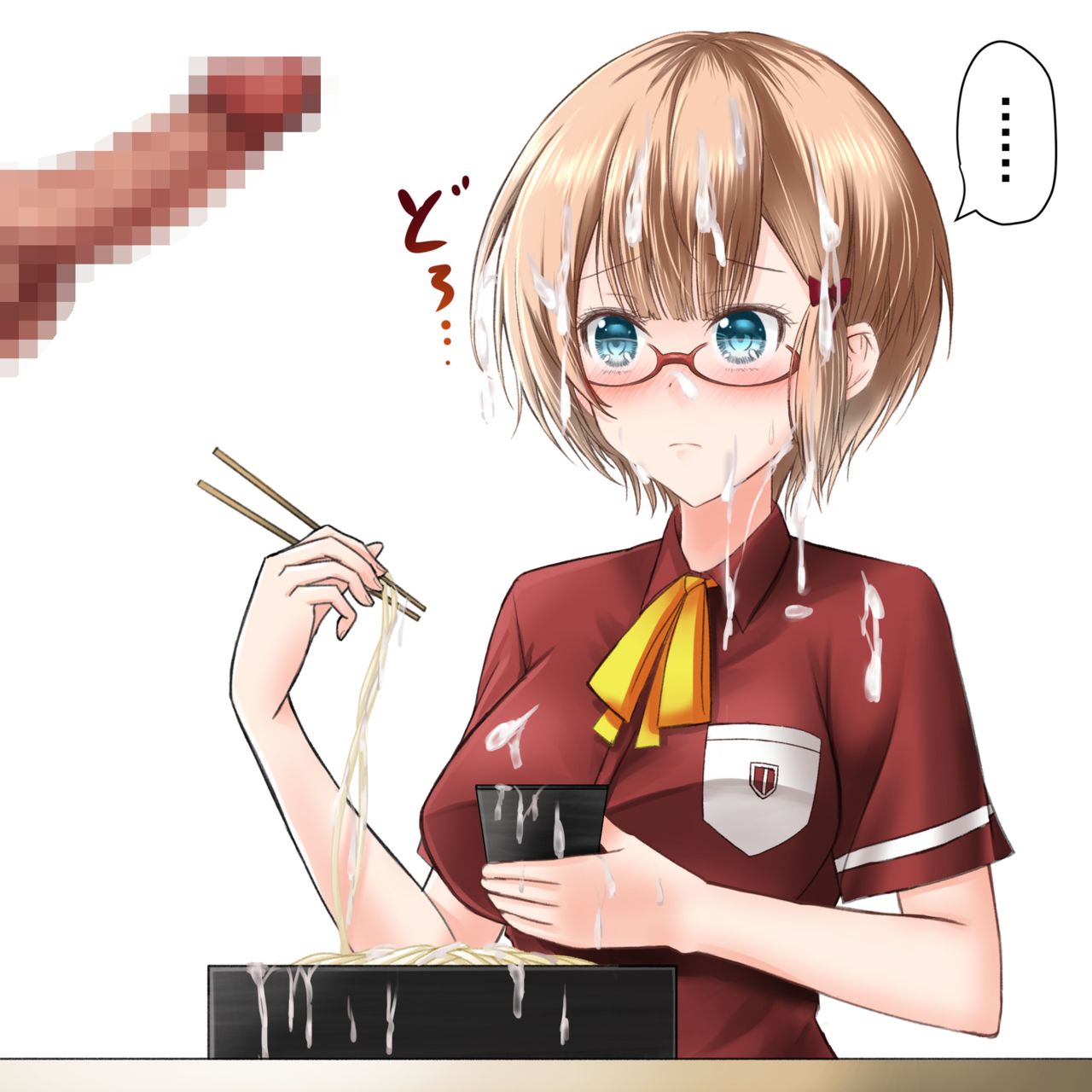 うどんを食べる理珠 page 5 full