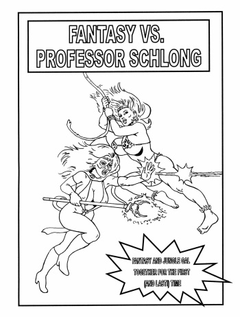 Fantasy Versus Professor Schlong cover