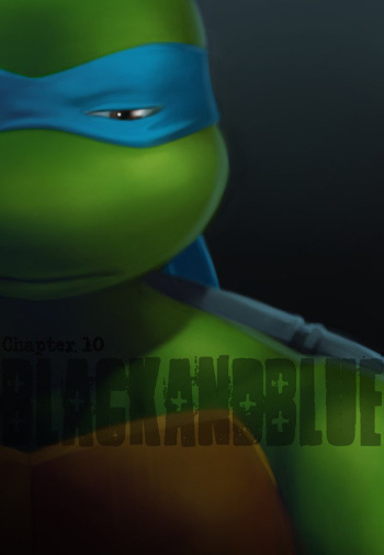 TMNT Black and Blue ch. 10 cover