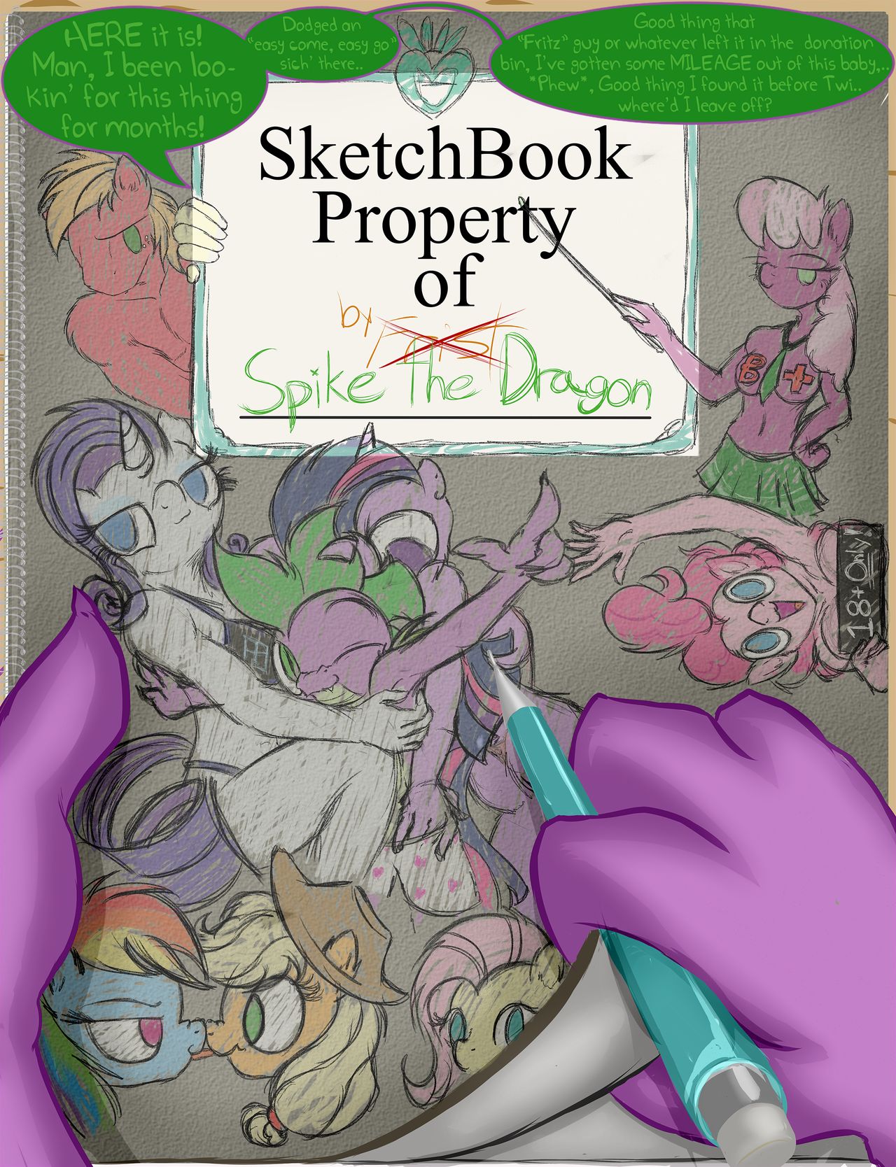 Sketchbook: property of spike page 2 full