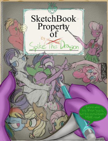Sketchbook: property of spike cover