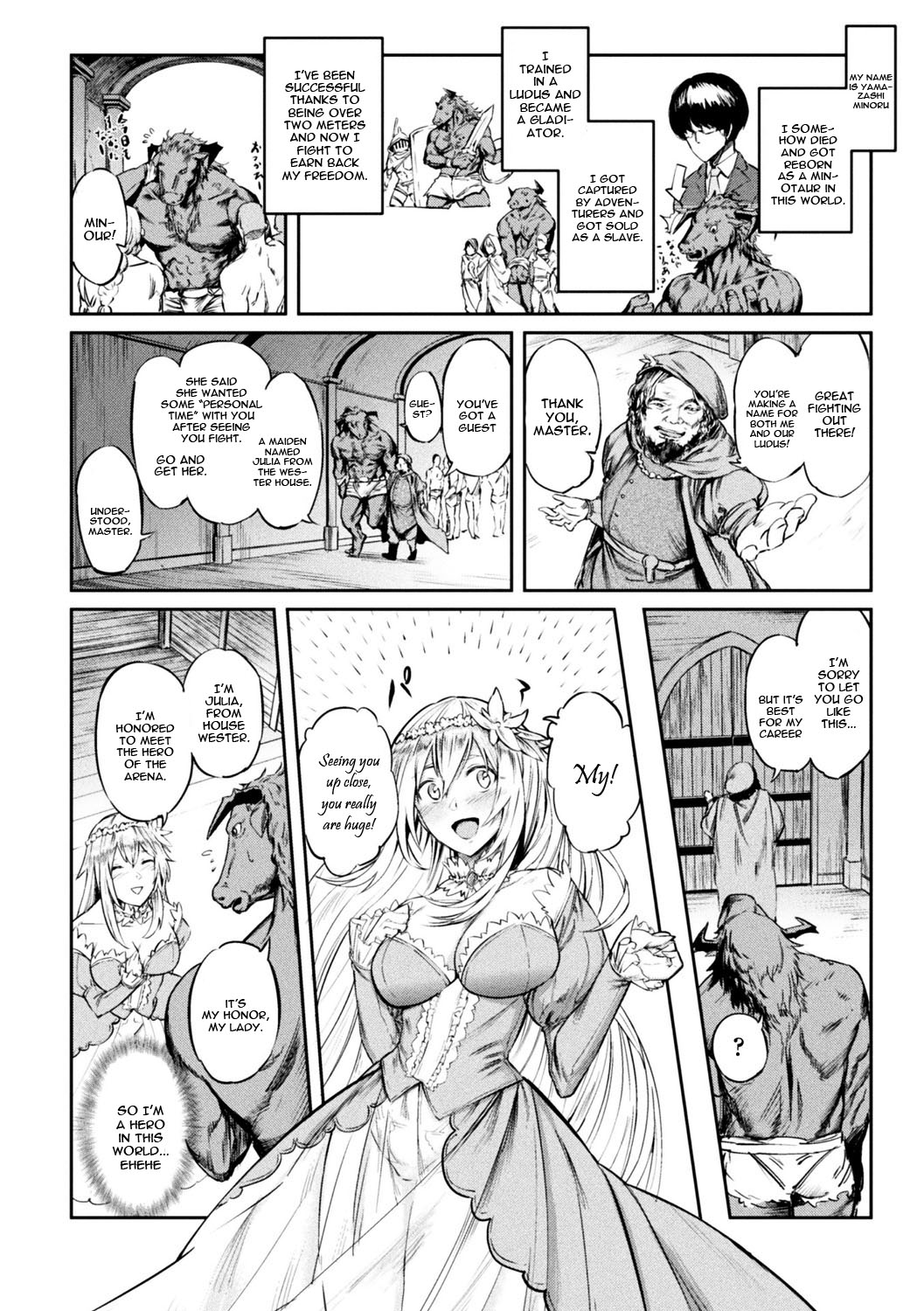 Tensei Shite Minotauros ni Natta Ojou-sama ni Semarareta ken page 2 full