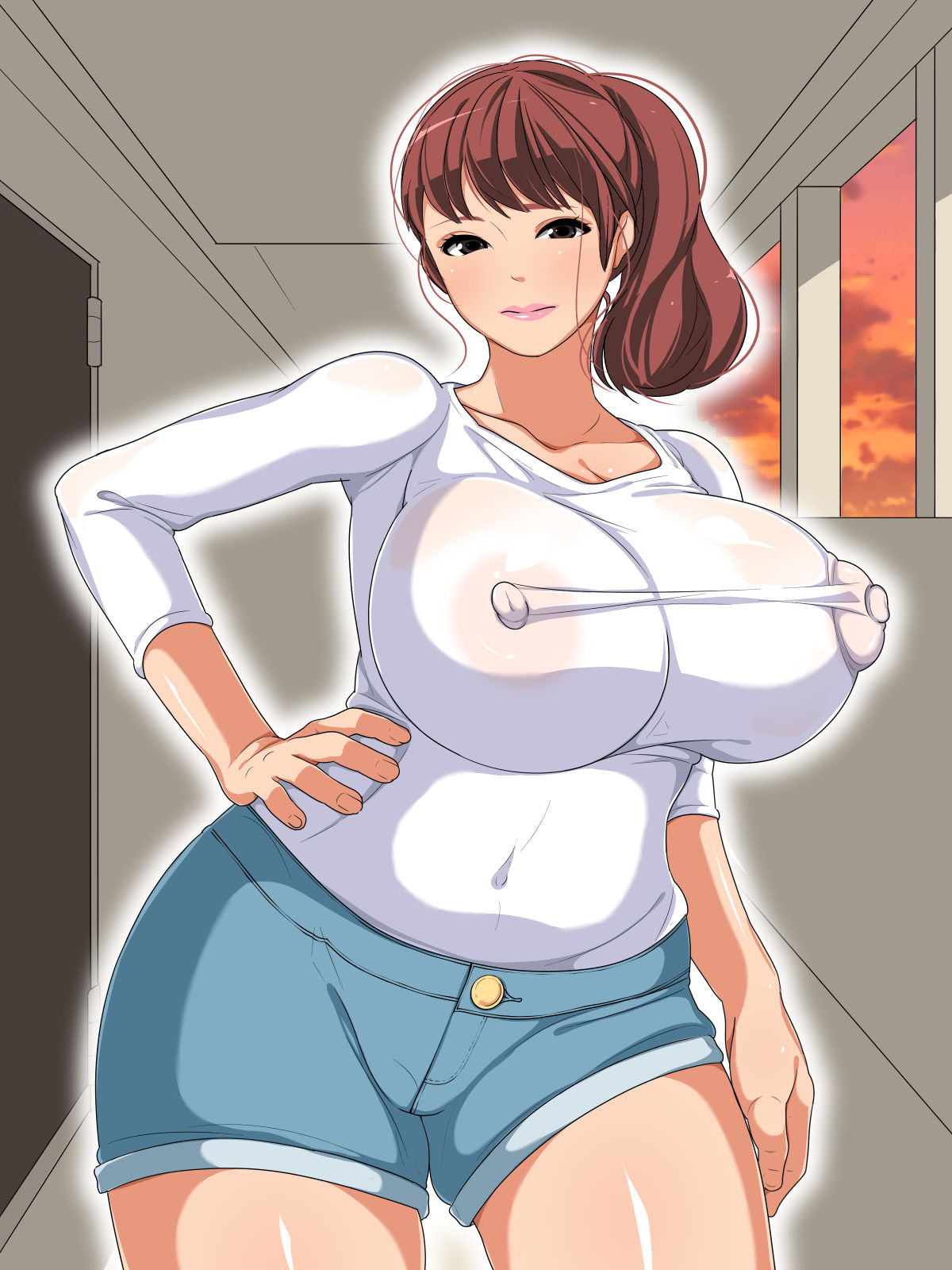 Kachiki de Kedakai Hitozuma Mio-chan no Chitsu ni Tappuri Shikyuu ga Panpan ni Naru made Nakadashi shichatta w page 10 full