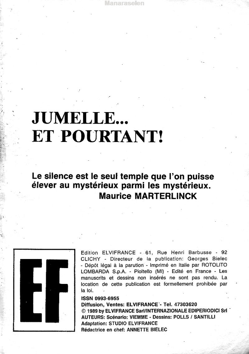 Elvifrance - Série blanche - 020 - Jumelle... et pourtant ! page 3 full