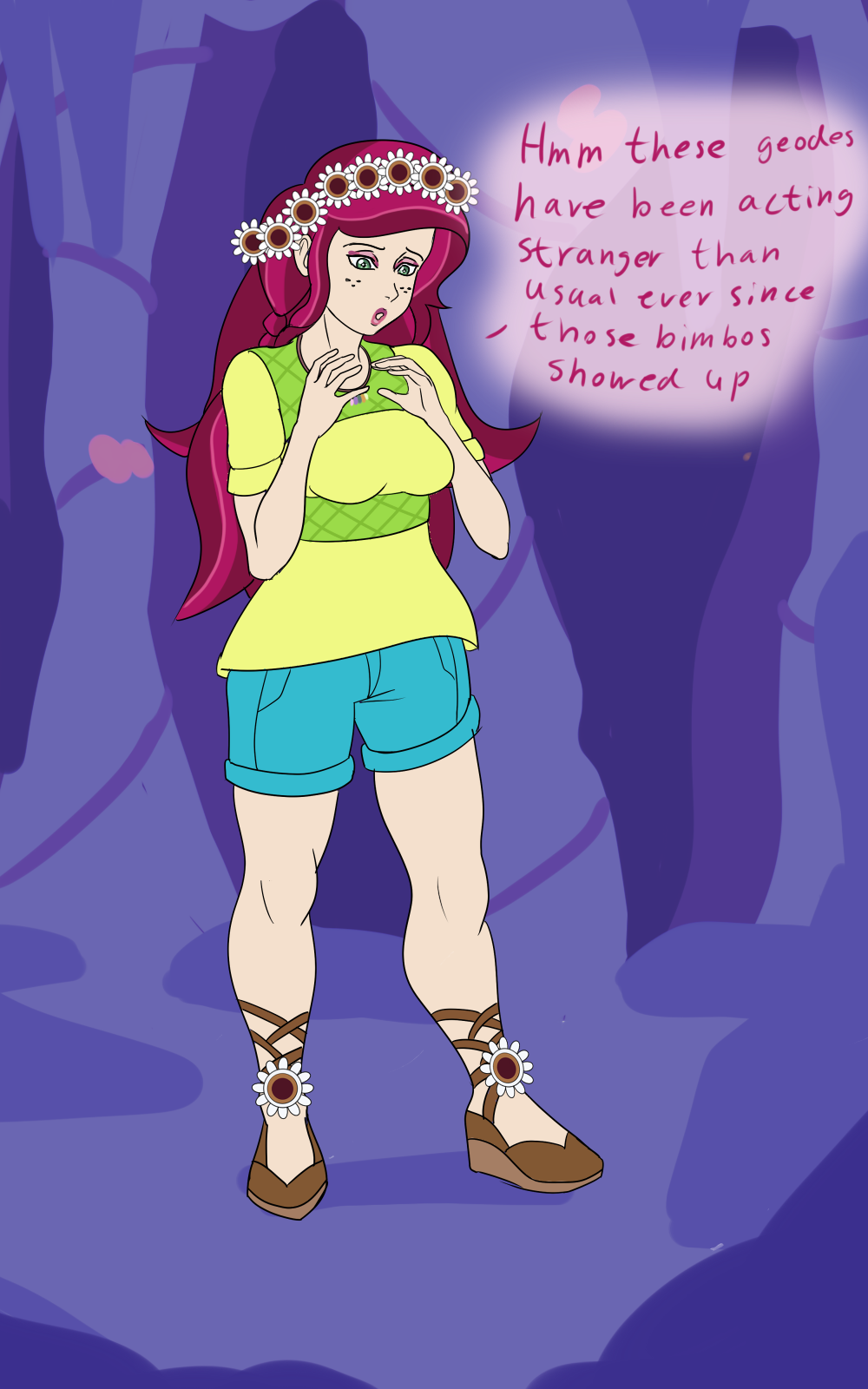 Gloriosa Daisy Transformation/Bimboification page 1 full