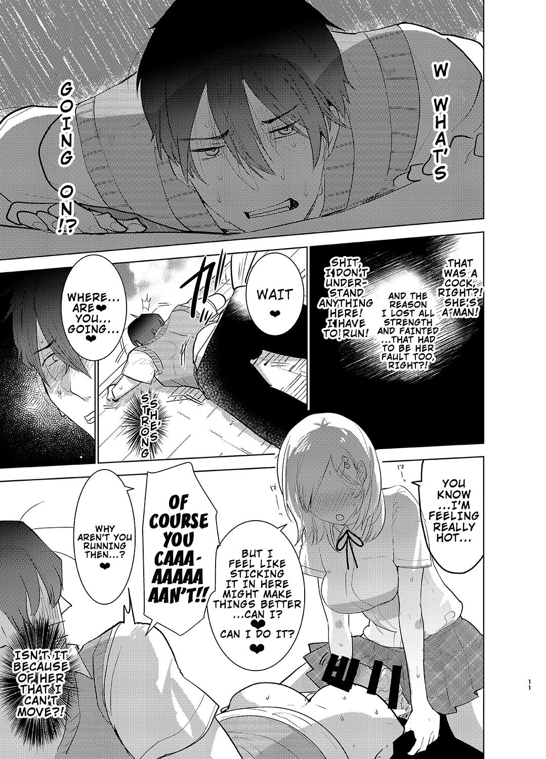 Gakkou Ichi no Ouji-sama ga Jitsuwa DoS de Haraguro dakedo Atashi no Futanari Chinpo no Mae dato Soku Ochi Mesu Ahegao Sarashichautte Hontou desu ka?! page 10 full