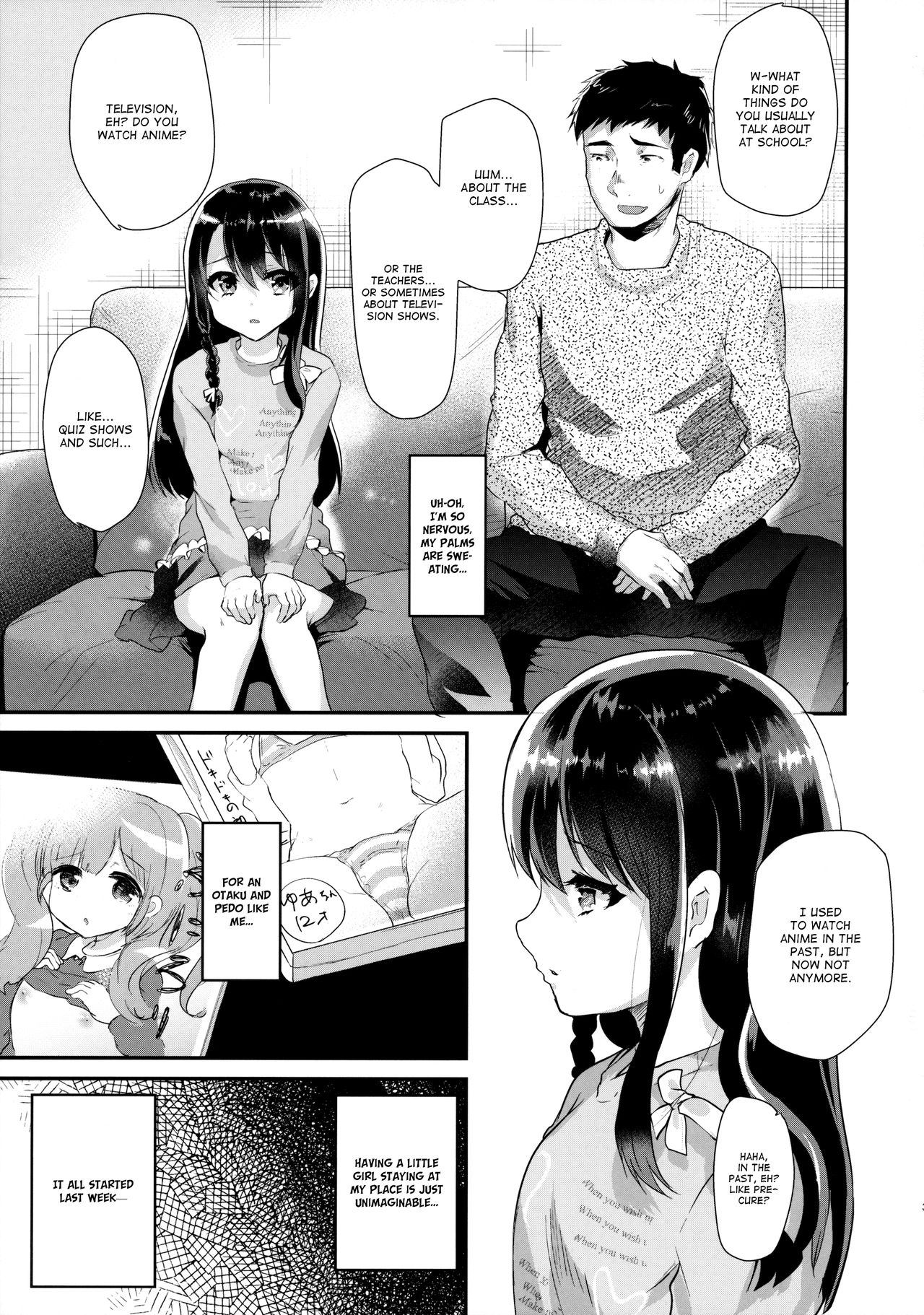 Lolicon to JS ga Futari de Otomari Shitara... | When A Grade Schooler &amp; A Pedo Stay The Night page 4 full