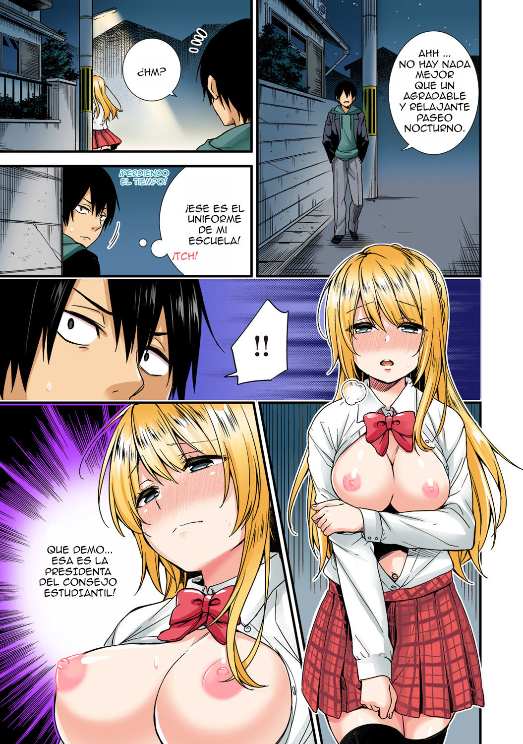 Gakuen no Ojou-sama ga Roshutsukyou no Dohentai datta Hanashi | La dama de la escuela es realmente una pervertida exhibicionista  Ch. 1 page 2 full