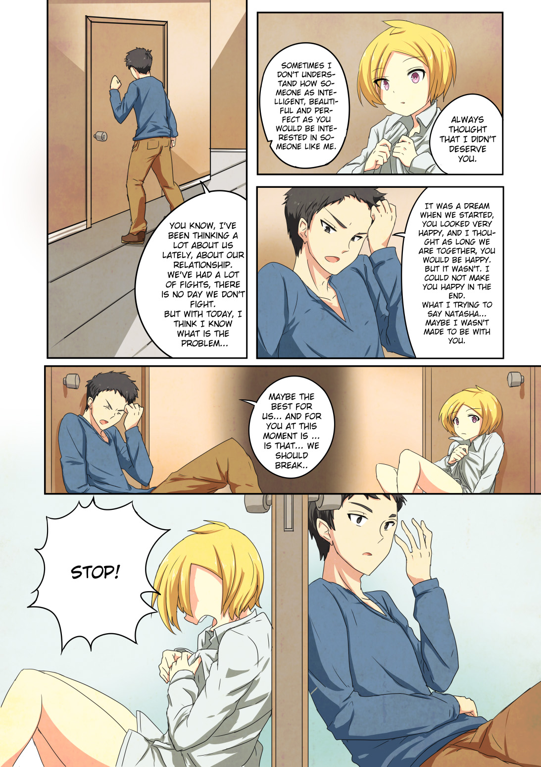 Comic Chiyo #1 | Finishing Rain page 7 full