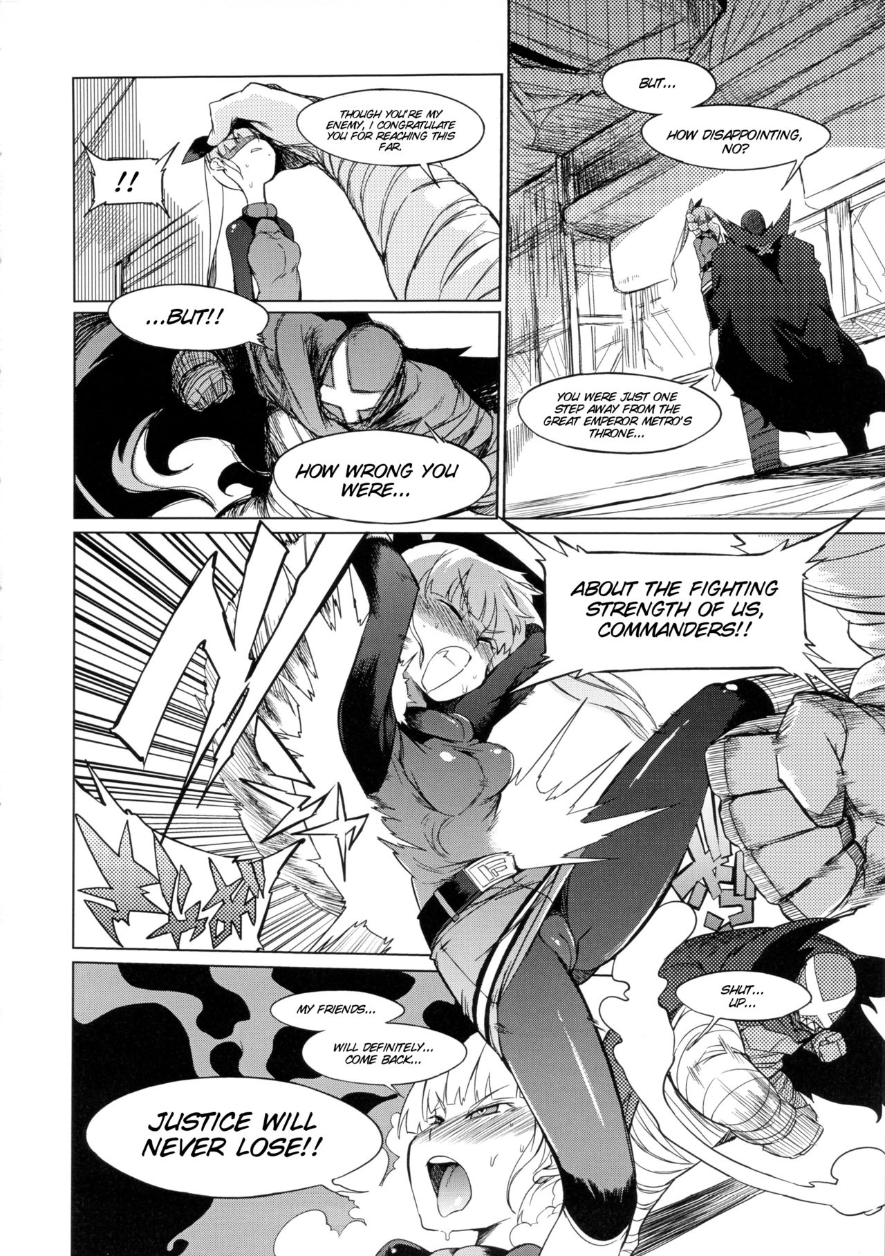 the Pink - Tokusatsu Heroine Tsukamaeta!!! Part A page 4 full
