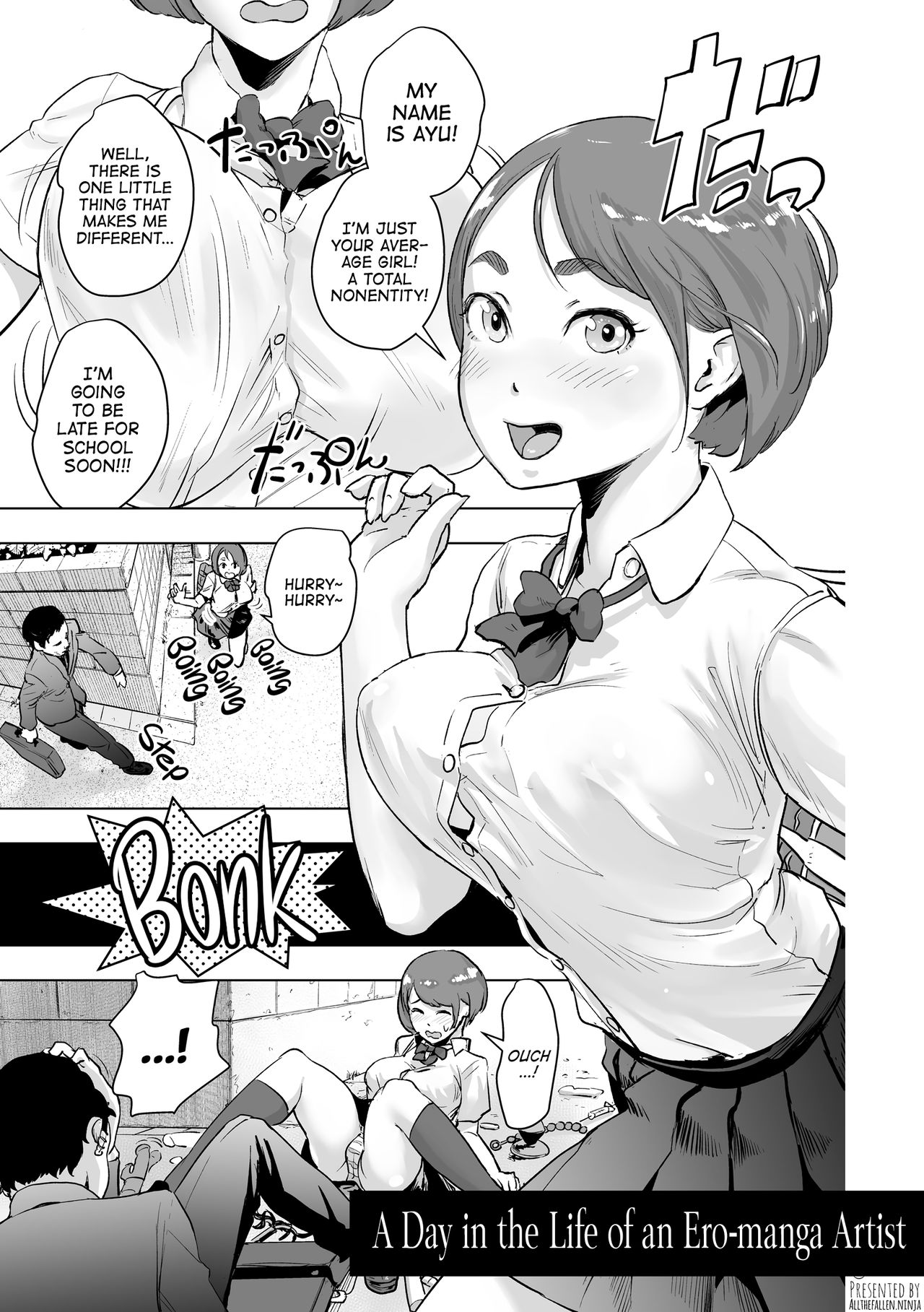 Micchaku Eromangaka 24-ji | A Day in the Life of an Ero-manga Artist page 1 full