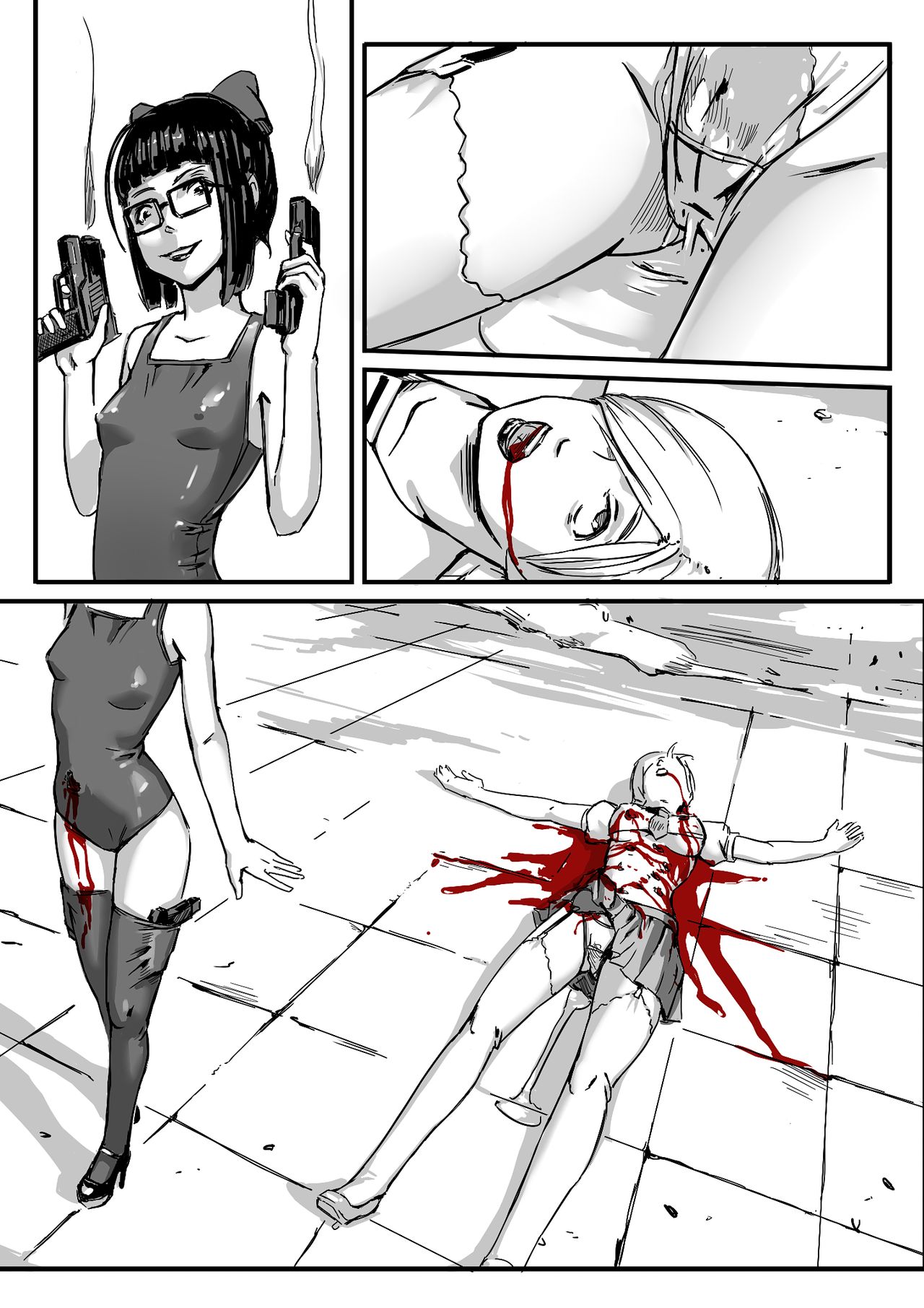 School girls duel page 5 full