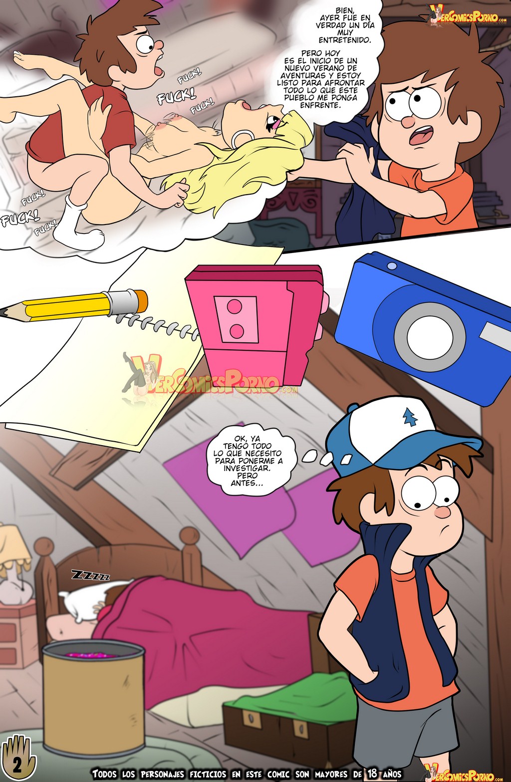 Gravity Falls Un Verano De Placer 2 page 3 full