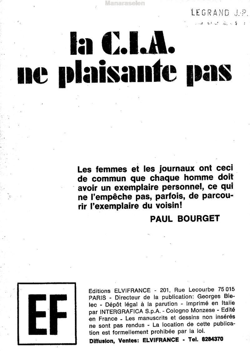 Elvifrance - Hors série noire - A007 - La CIA ne plaisante pas page 3 full