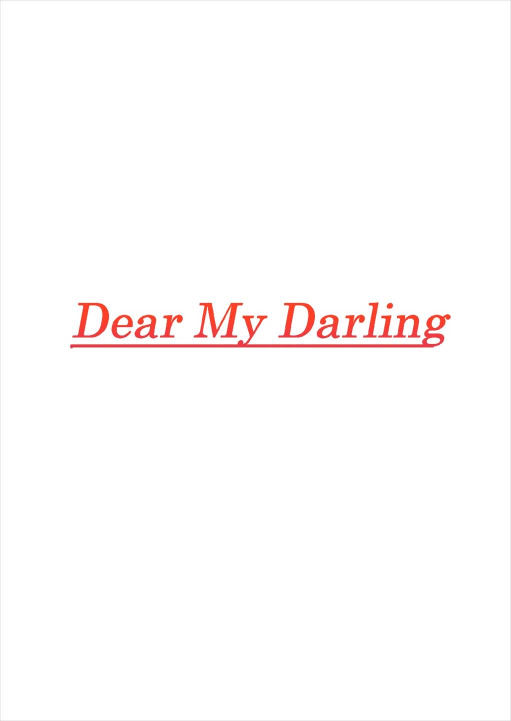 Dear My Darling page 2 full