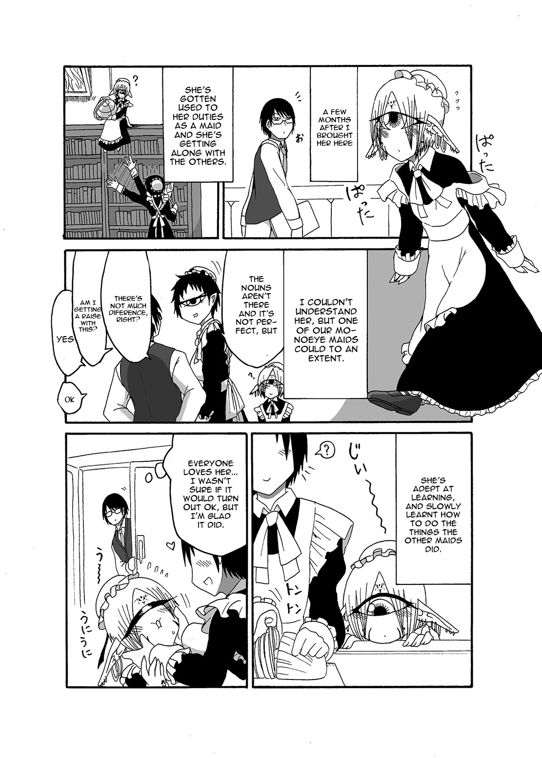 Mikai no Chi de Hirotta Nazo Gengo Tangan-chan o Maid to Shite Yatotte Icha Love suru Hon page 9 full