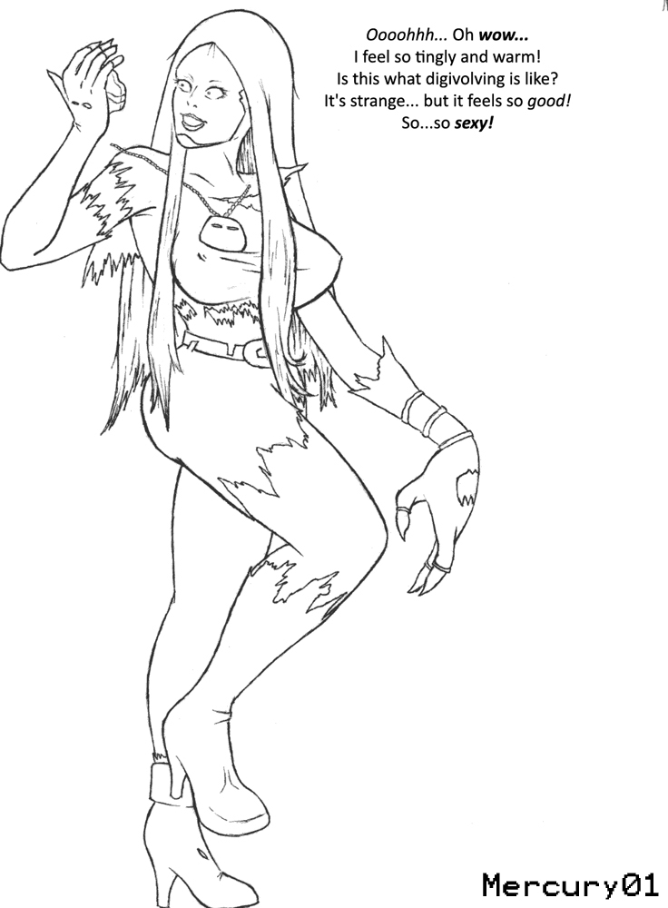 Ladydevimon Transformation page 5 full