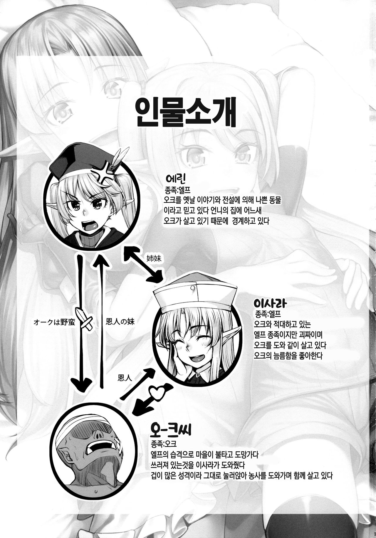 Elf Shimai to Orc-san | 엘프 자매와 오-크씨 page 2 full