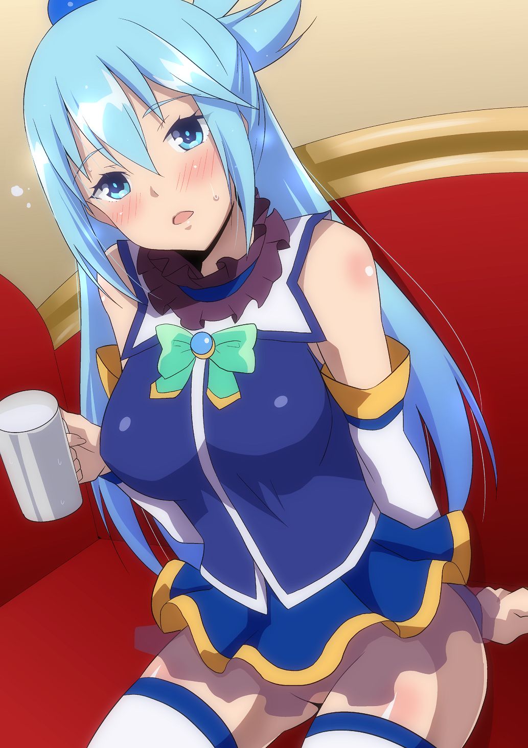 Aqua to Futari de Nonde Eroi Kuuki ni Naru page 2 full
