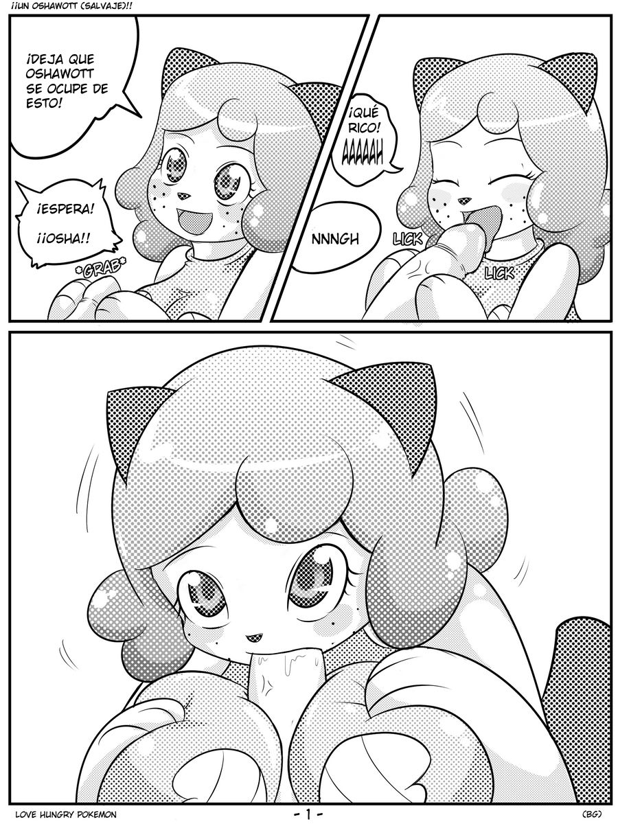 Love Hungry Pokemon #1 - A  Oshawott Appears!!/¡¡Un oshawott !! page 2 full