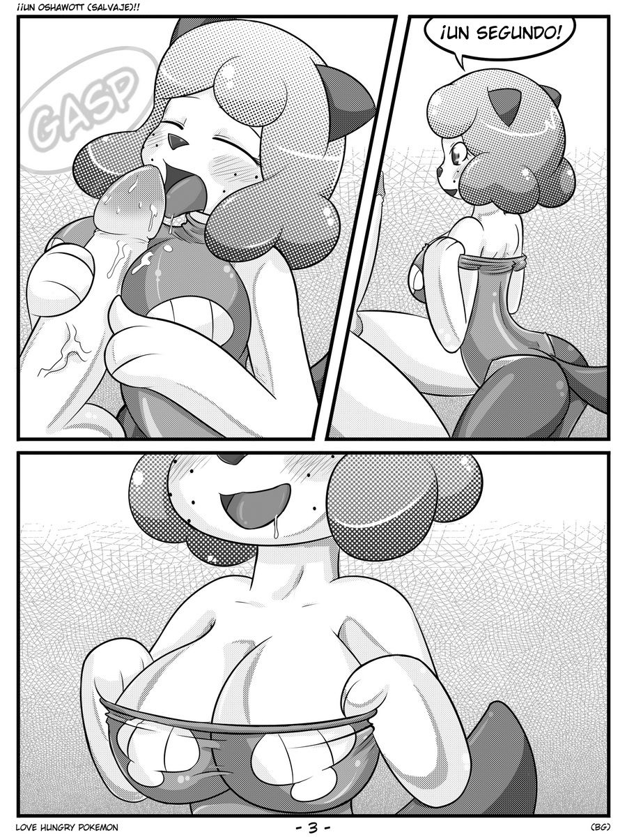 Love Hungry Pokemon #1 - A  Oshawott Appears!!/¡¡Un oshawott !! page 4 full