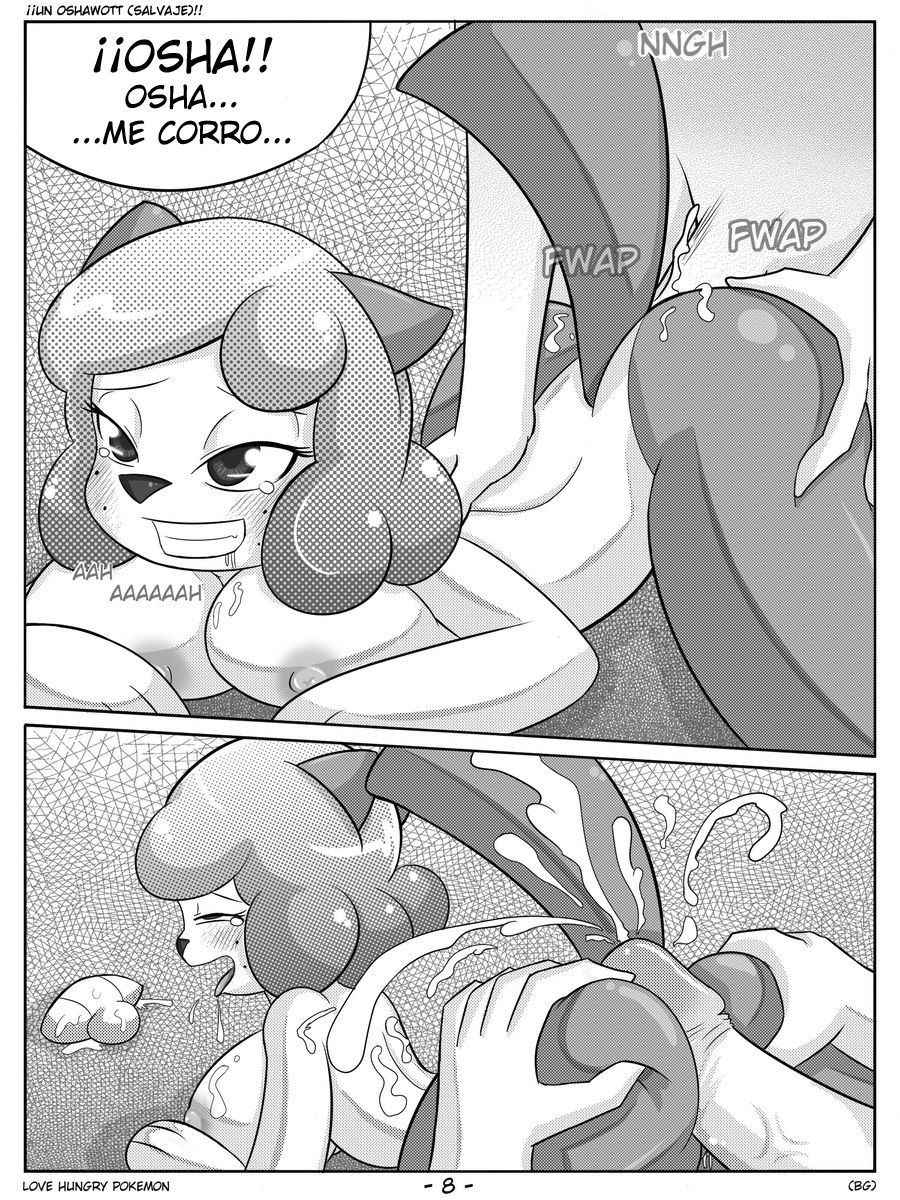 Love Hungry Pokemon #1 - A  Oshawott Appears!!/¡¡Un oshawott !! page 9 full