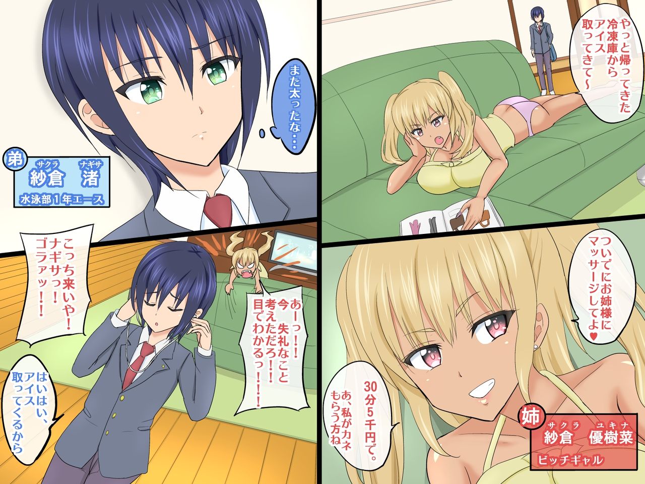 Irekawari de Otokonoko!? ♂ Bitch Gal na Ane no Sei de Onna ni Sareta Ore no Karada ♂ page 2 full